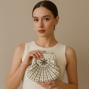 Vintage 1950s Sequin Beaded Clutch